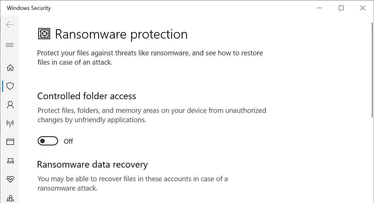 Controlled Folder Access